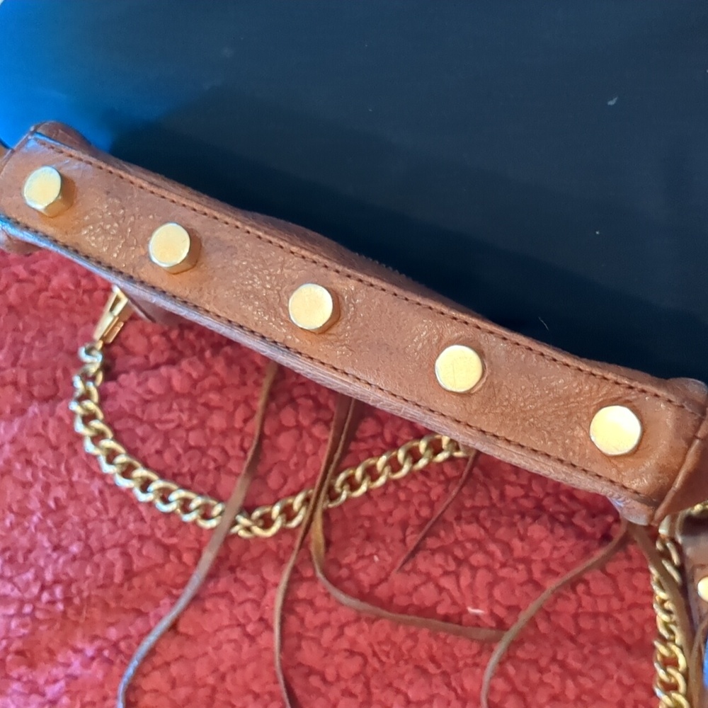 Rebecca Minkoff brown leather and gold bag - Picture 14 of 16